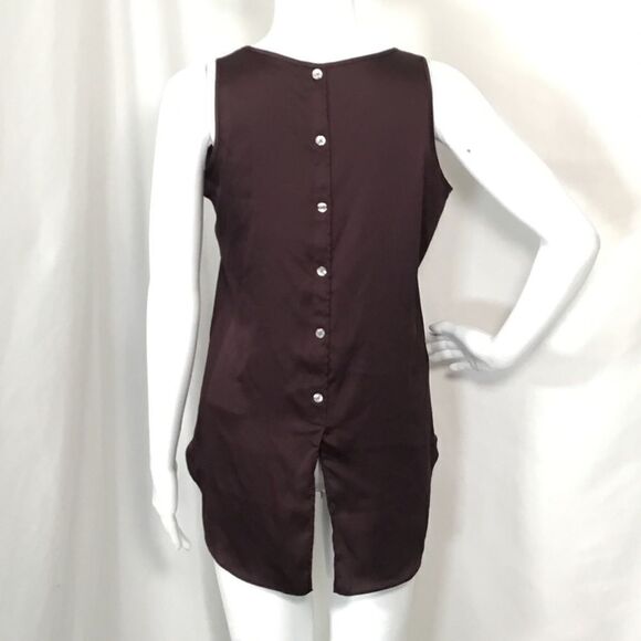 Loft Sleeveless Button Back Shell Blouse (D13) - Picture 3 of 5